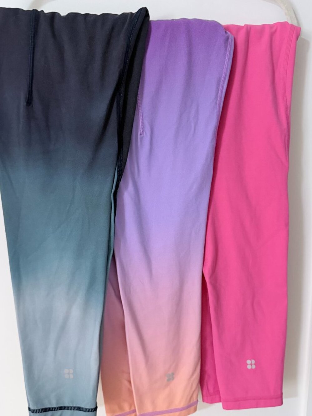 Sweaty Betty Super Soft 7/8 Leggings Lot XS Pink Purple Ombre Black Blue Bundle